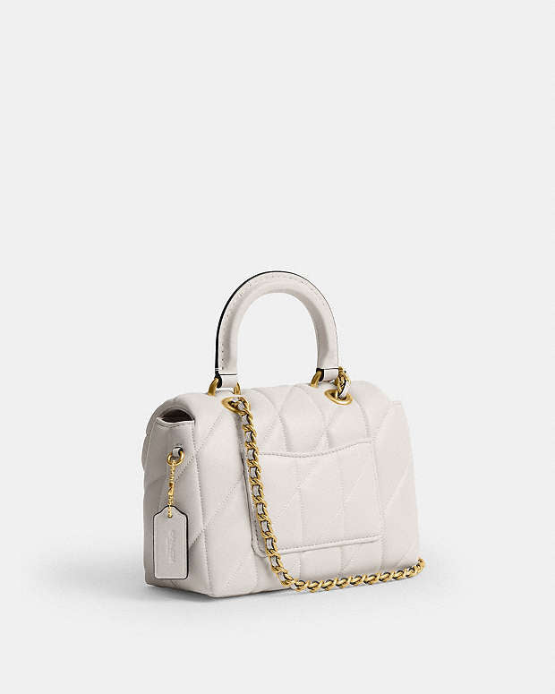 C•ach Tabby Top Handle Bag (white)