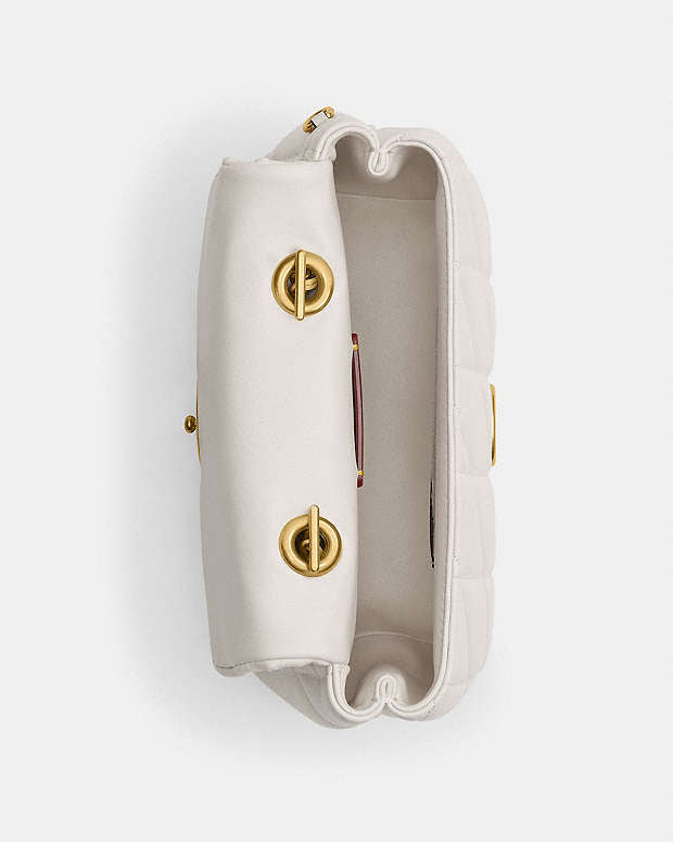 C•ach Tabby Top Handle Bag (white)