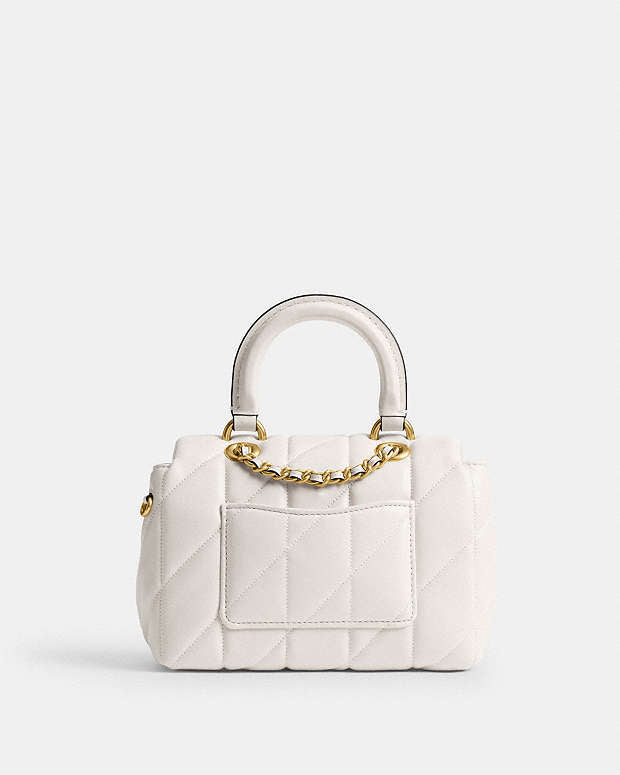 C•ach Tabby Top Handle Bag (white)