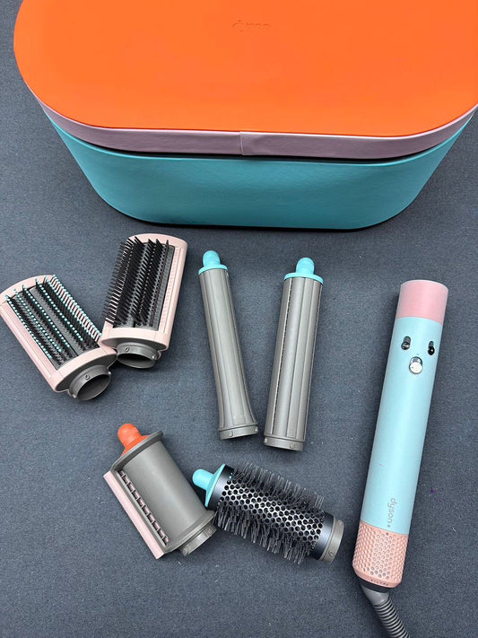 NEW edition Dys Airwrap™ multi-styler and dryer Complete in light blue and Rosé