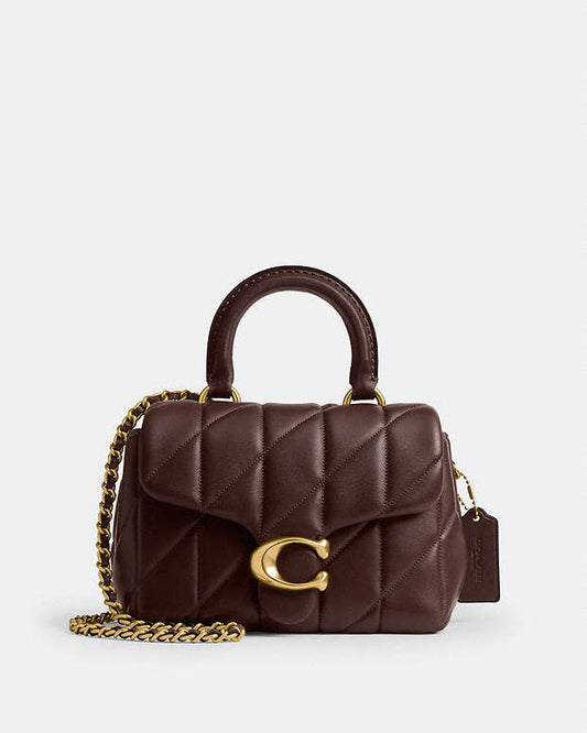 C•ach Tabby Top Handle Bag (maple)