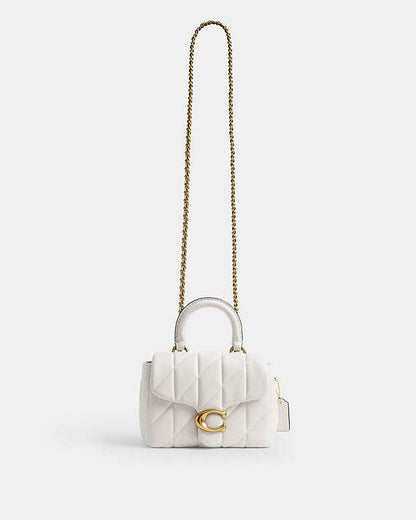 C•ach Tabby Top Handle Bag (white)